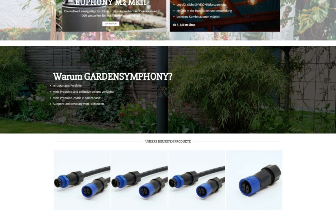 gardensymphony.ch im neuen Look